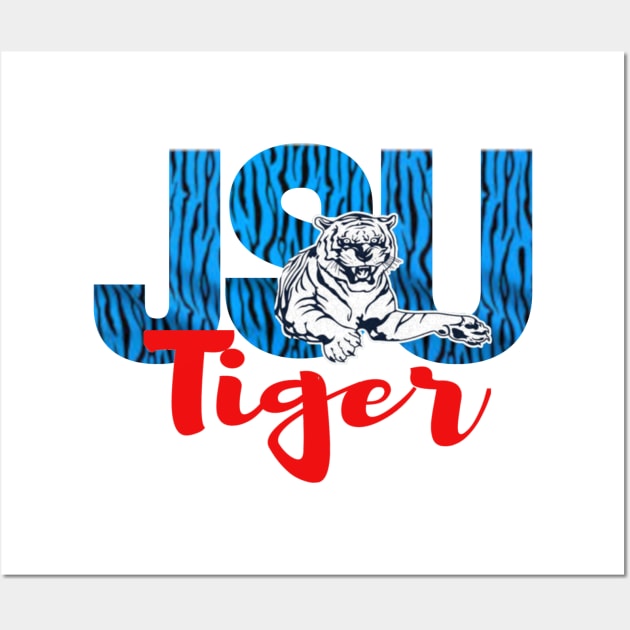 JSU Tiger Wall Art by TeeJaiStudio